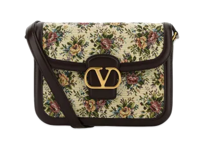 Valentino Women's Embroidered Jacquard 9to5 Crossbody Bag "Floral"