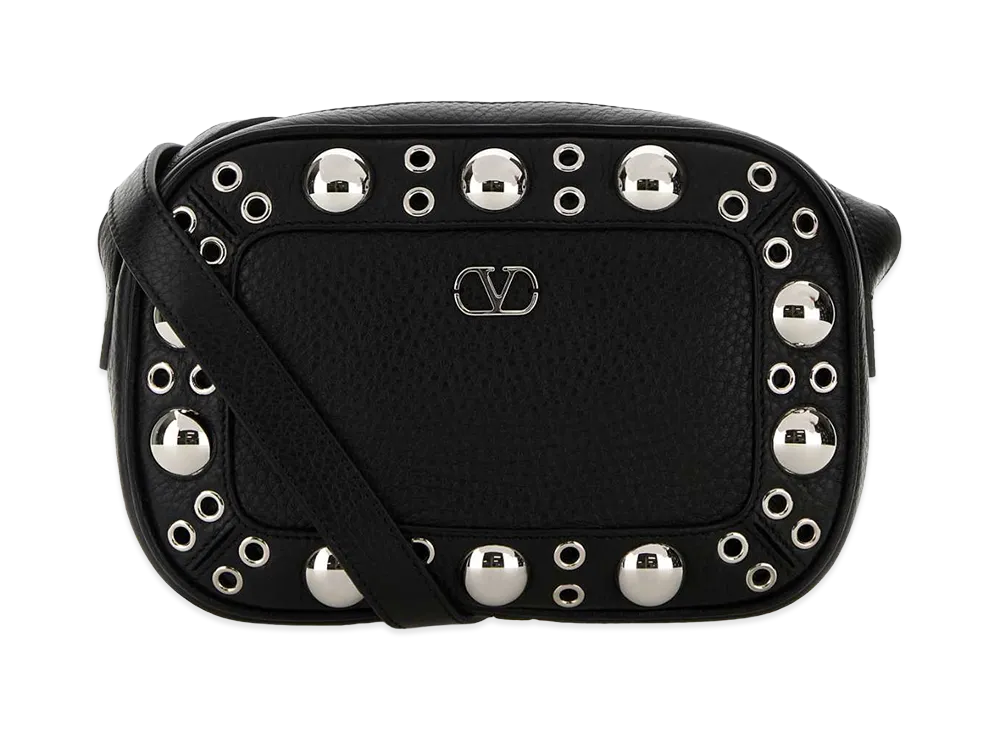 Valentino Women's Leather Nellcote Crossbody Bag "Black"
