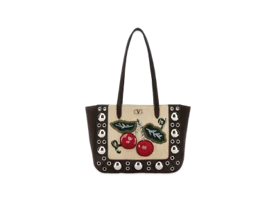 Valentino Women's Suede Mini Nellcote Handbag "Brown"