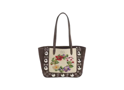Valentino Women's "Nellcote" Mini Suede Shopping Bag "Multicolor"