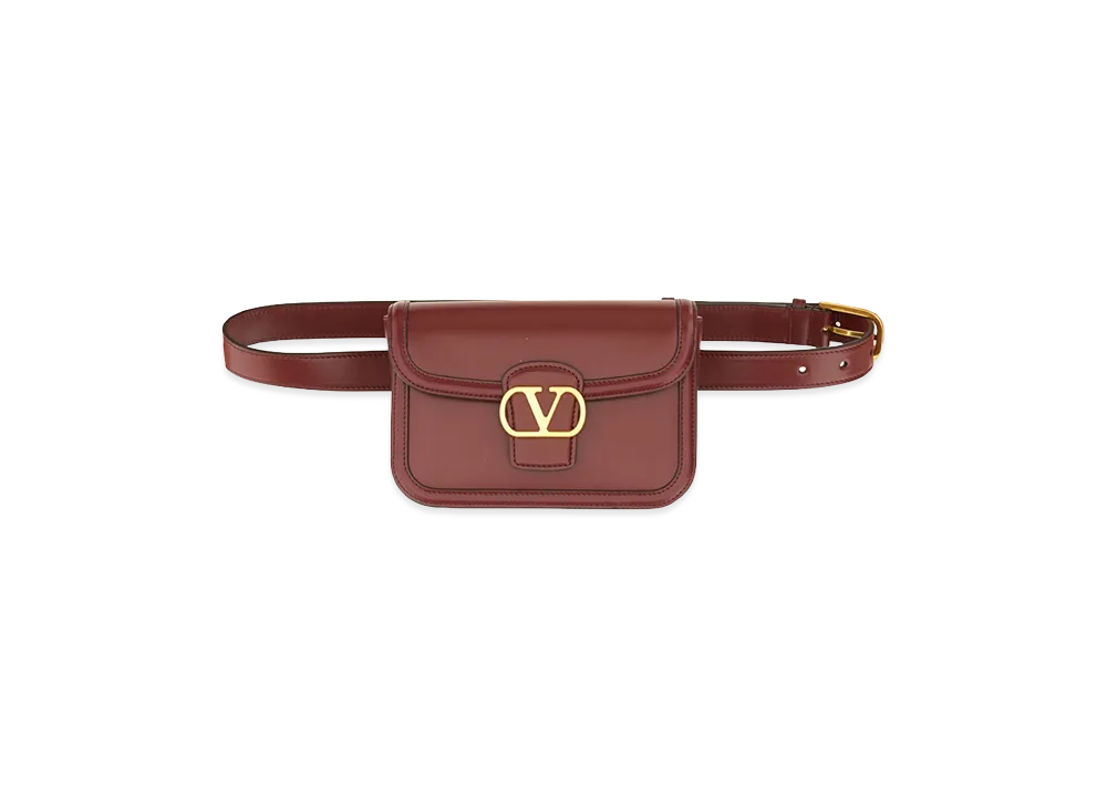 Valentino Women's 9To5" Leather Pouch "Bordeaux"