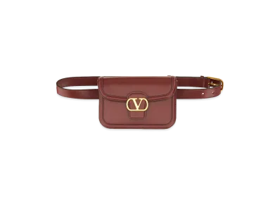 Valentino Women's 9To5" Leather Pouch "Bordeaux"