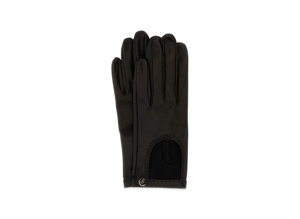 Valentino Women's Leather Gloves "Black"