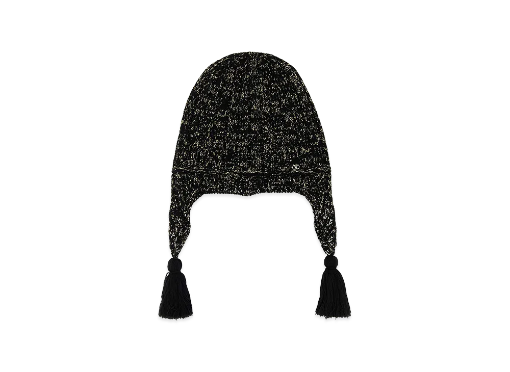 Valentino Women's Wool Blend Beanie "Black"