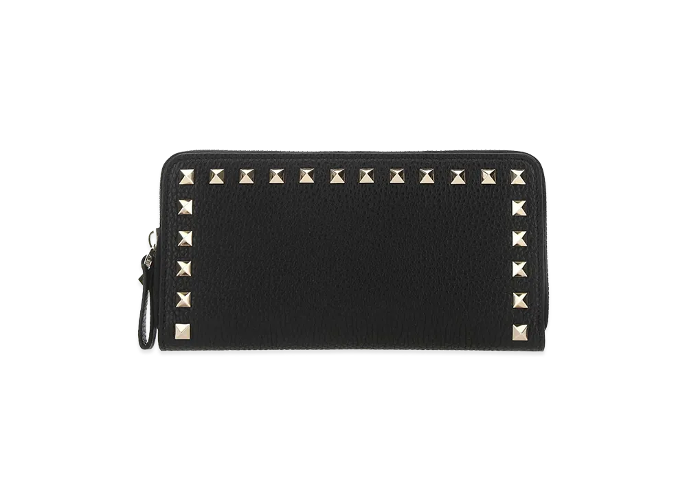 Valentino Women's Leather Rockstud Wallet "Black"