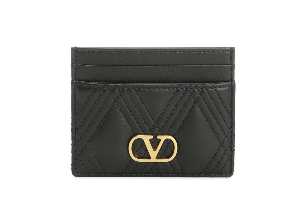 Valentino Women's "Quiltie 67" Card Holder "Black"
