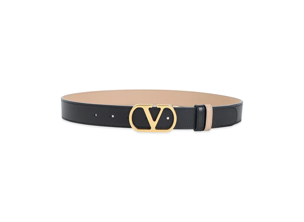 Valentino Garavani Women's H30 Reversible Belt "Black"