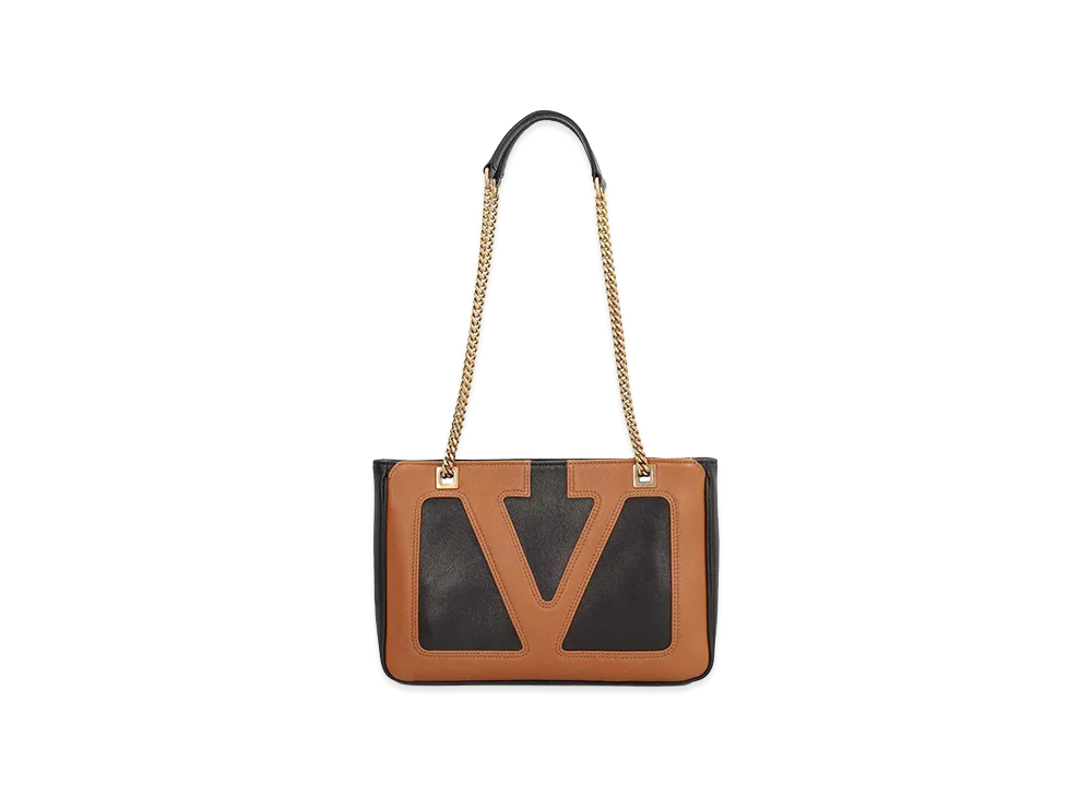 Valentino Viva Superstar Leather Shoulder Bag "Brown"