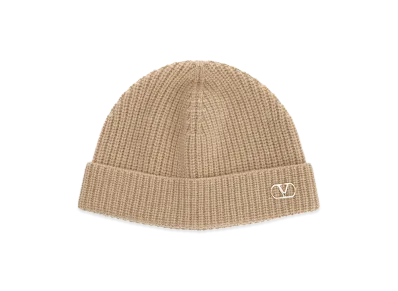 Valentino Cashmere Bennie Cap "Beige"