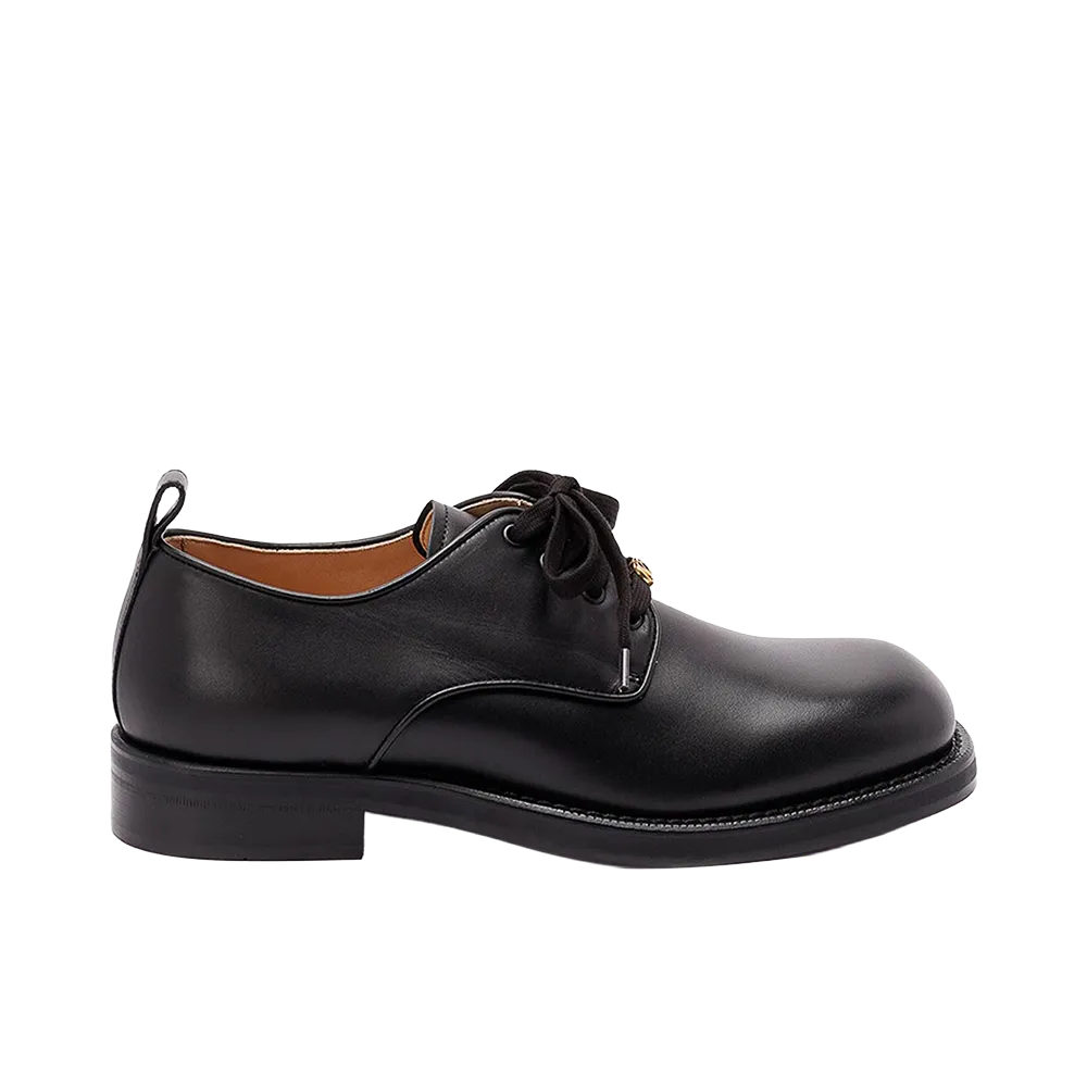 Valentino Garavani Punx Leather Derbies "Black"