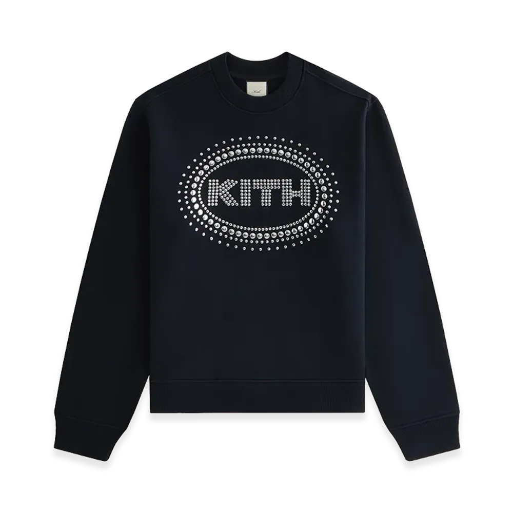 Kith x Lisa Women's Ashwin Studded Crewneck "Black"