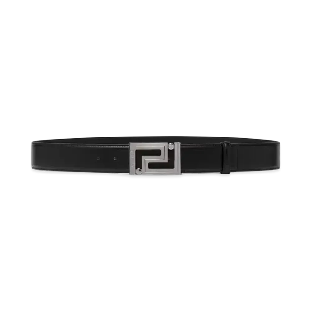 Versace Greca Leather Belt 4cm "Black"