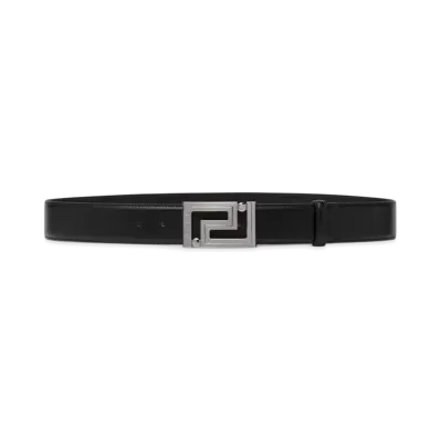Versace Greca Leather Belt 4cm "Black"