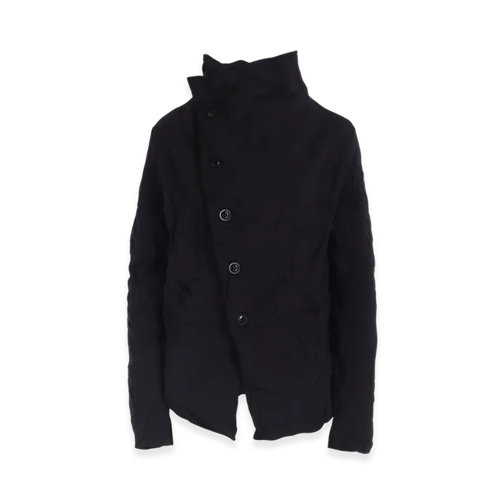 Y's Wrinkle-Effect Asymmetric Jacket "Black"