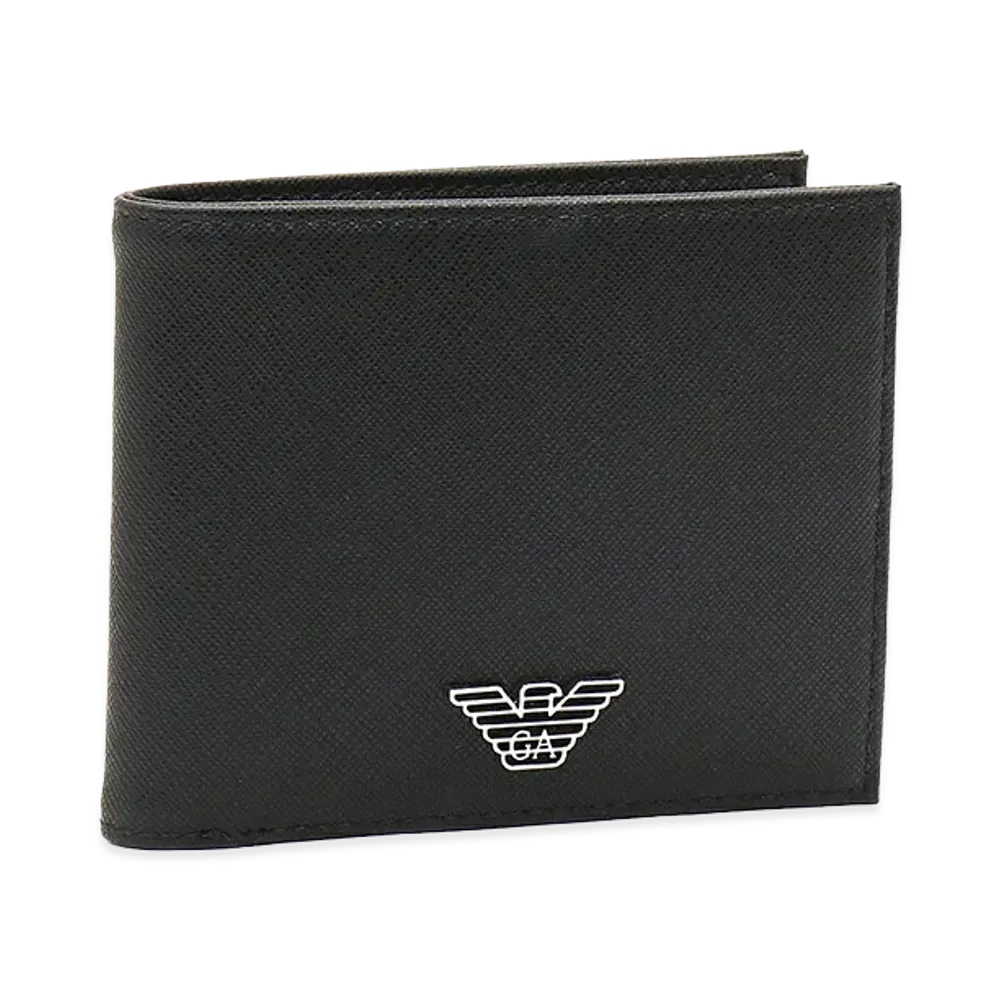 EMPORIO ARMANI Bi-Fold Wallet "Black"
