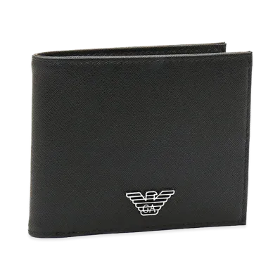 EMPORIO ARMANI Bi-Fold Wallet "Black"