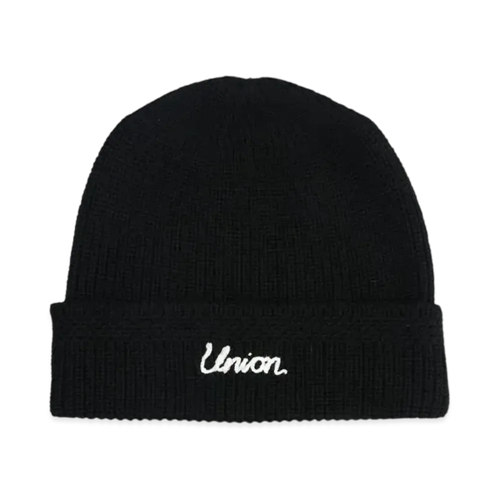 UNION Script Watch Cap "Caviar"