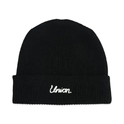 UNION Script Watch Cap "Caviar"