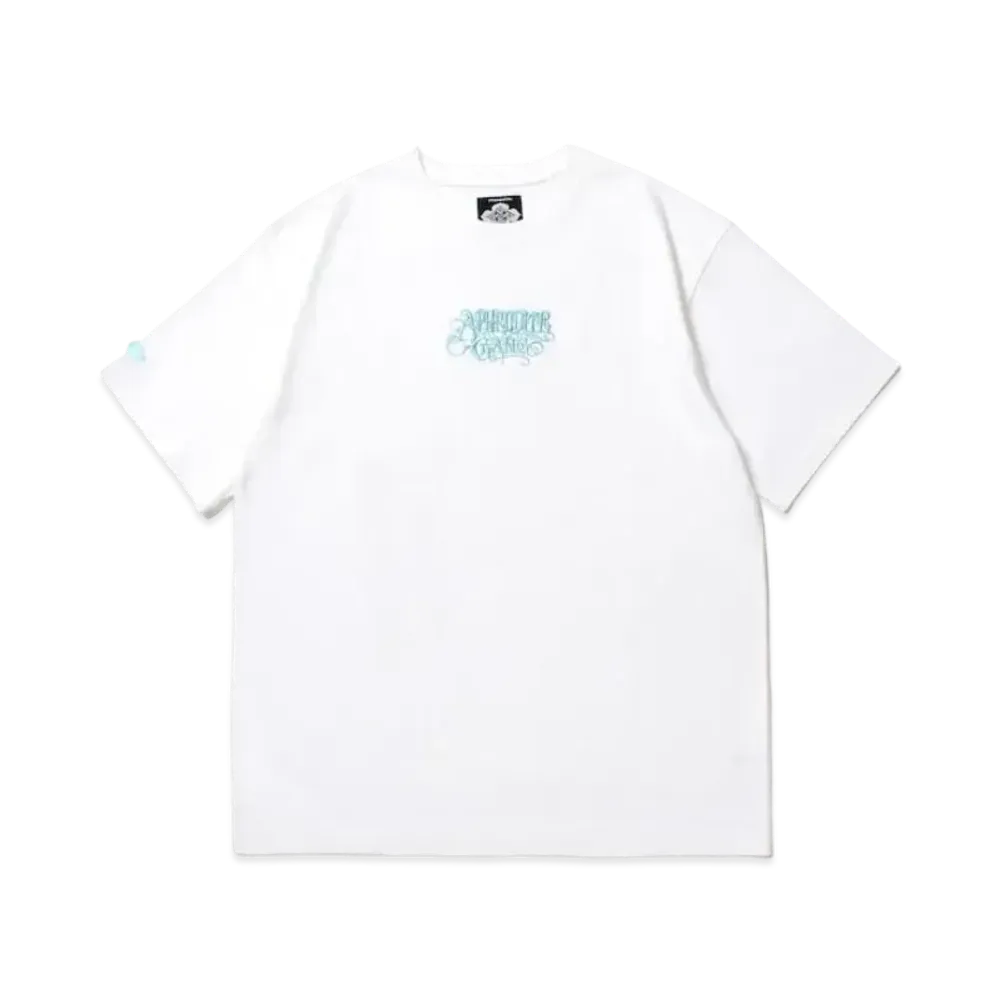 APHRODITEGANG Gakkin x Budspool Kabatsu Classic Logo S/S Tee "White Blue"