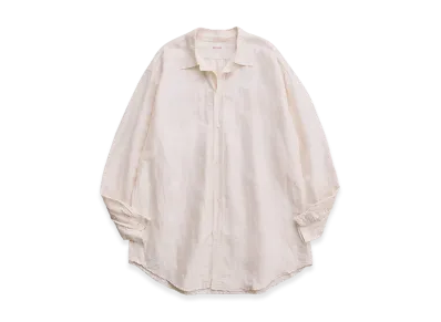 NICENESS D.Tucker Linen Silk Country Shirt "Ecru"