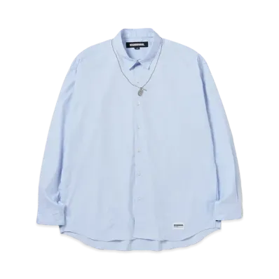 NEIGHBORHOOD Medal & Cross Embroidery Shirt LS "Blue"