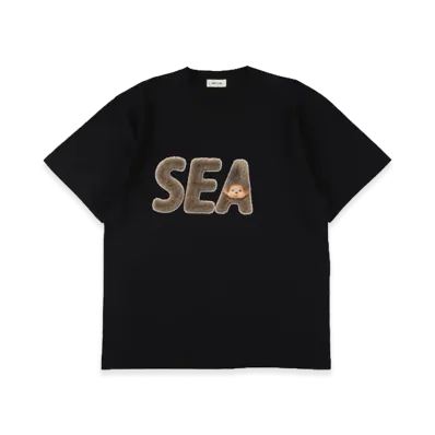WIND AND SEA x Monchhichi Fur Og Sea Tee "Black"