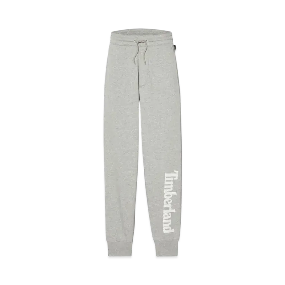 Timberland Men's Northwood Word Mark Logo Brush Back Sweatpants "Medium Grey Heather"