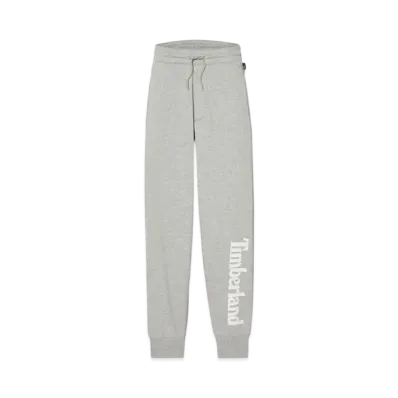 Timberland Men's Northwood Word Mark Logo Brush Back Sweatpants "Medium Grey Heather"
