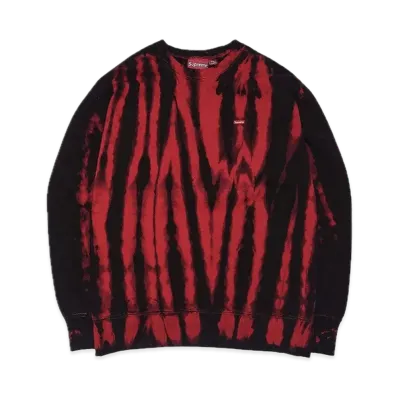 Supreme Small Box Crewneck "Red Tie Dye" (21FW)