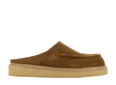 MARNI Suede Sabots "Brown"