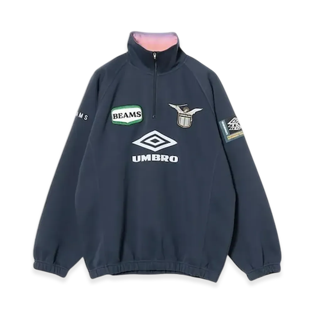 BEAMS x LORENZ.OG x UMBRO Half-Zip Sweatshirt "Navy"