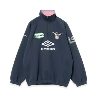 BEAMS x LORENZ.OG x UMBRO Half-Zip Sweatshirt "Navy"