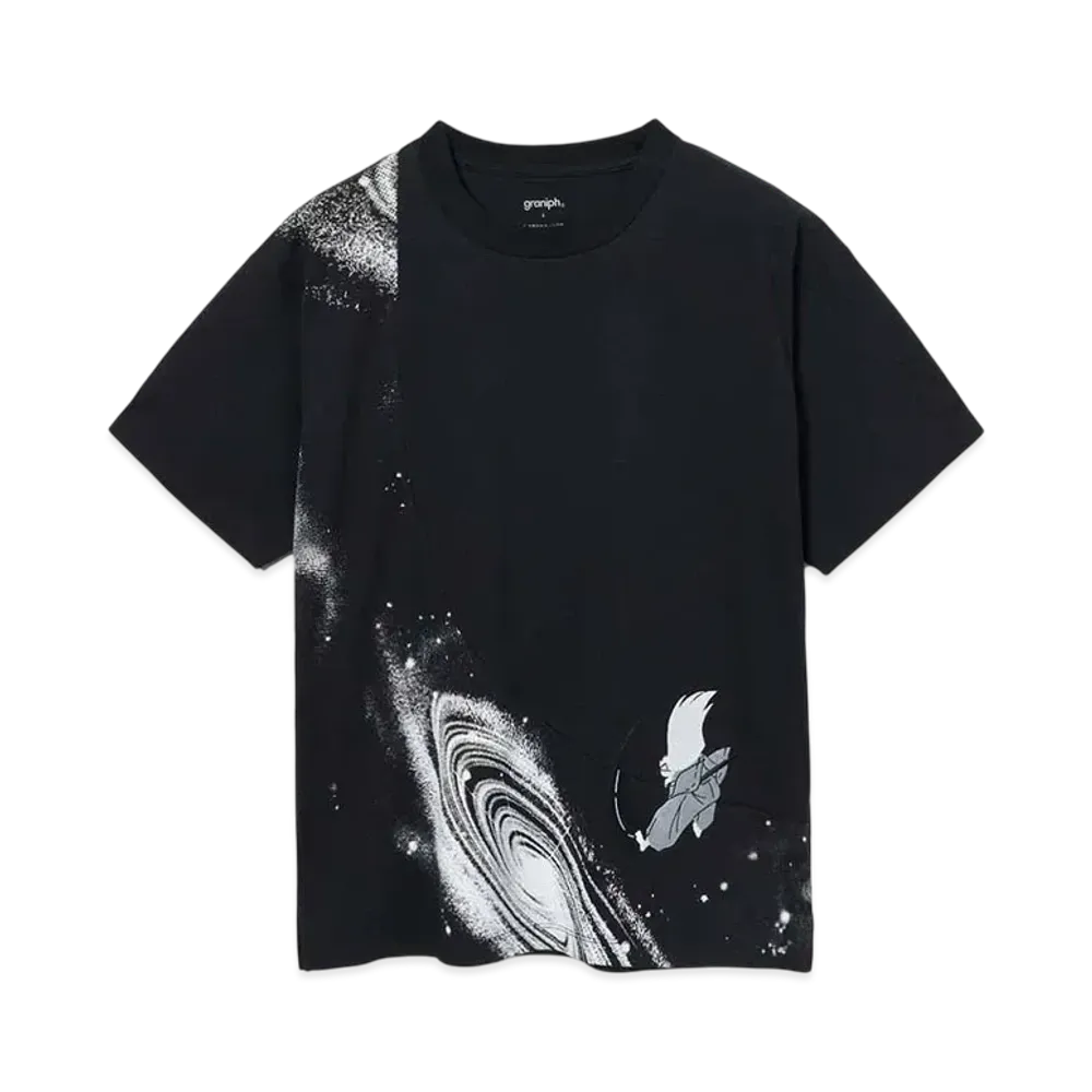 graniph x Inuyasha I Want To See You Big Silhouette T-Shirt "Black"