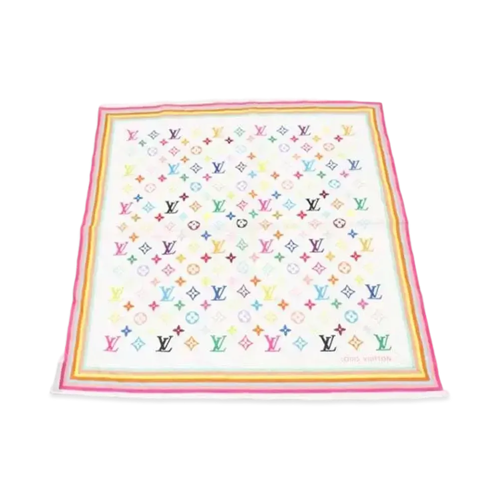 Louis Vuitton Monogram Multicolor Bandana "Blanc"