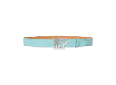 BlackEyePatch Crocodile Letters Belt "Turquoise"
