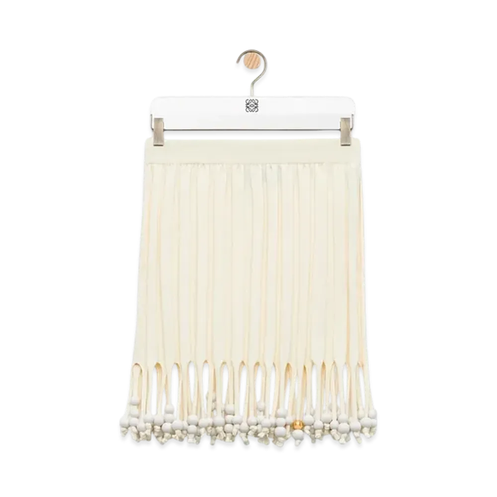 LOEWE Mini Skirt "Ecru"