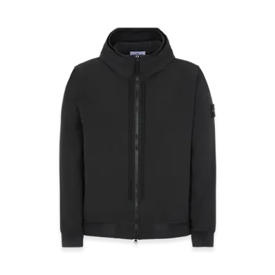 Stone Island 40427 Light Soft Shell Hooded Blouson - 22SS "Black"