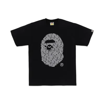 A BATHING APE Japan Ape Head Tee "Black"