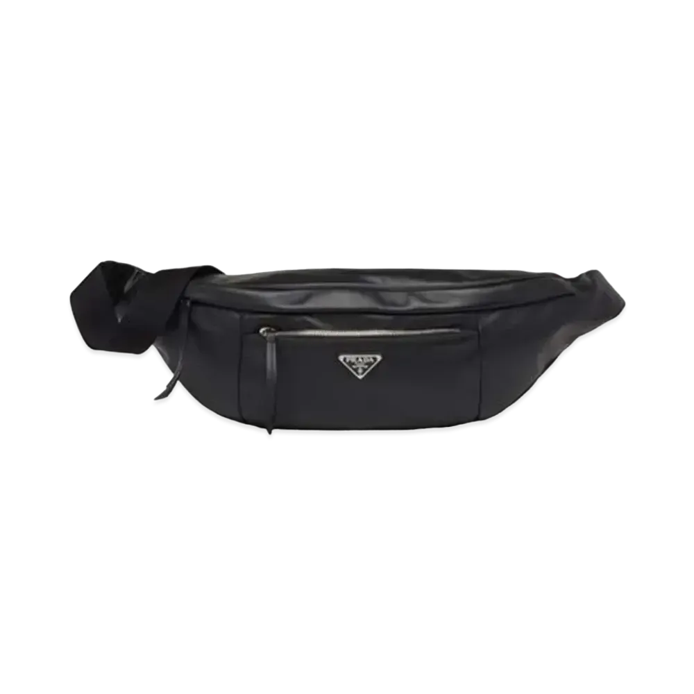 PRADA Leather Shoulder Bag "Black"