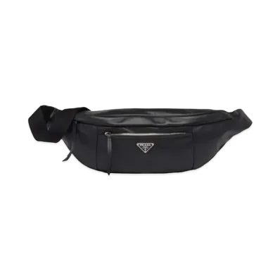 PRADA Leather Shoulder Bag "Black"