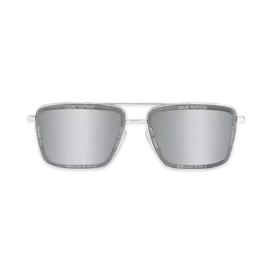 Louis Vuitton LV Super Vision Metal Square Sunglasses "Silver"