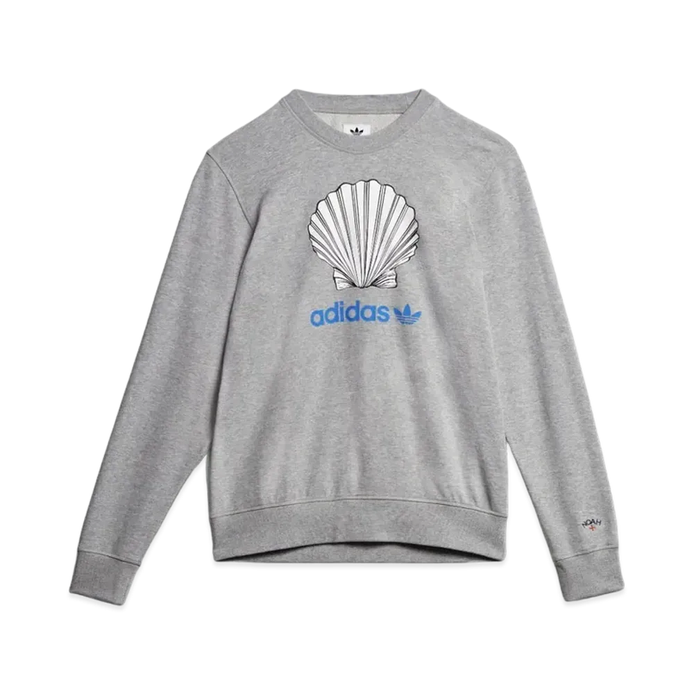 ADIDAS NOAH ADIDAS ORIGINALS CREWNECK SWEAT SHIRT "Medium Grey Heather / Black"