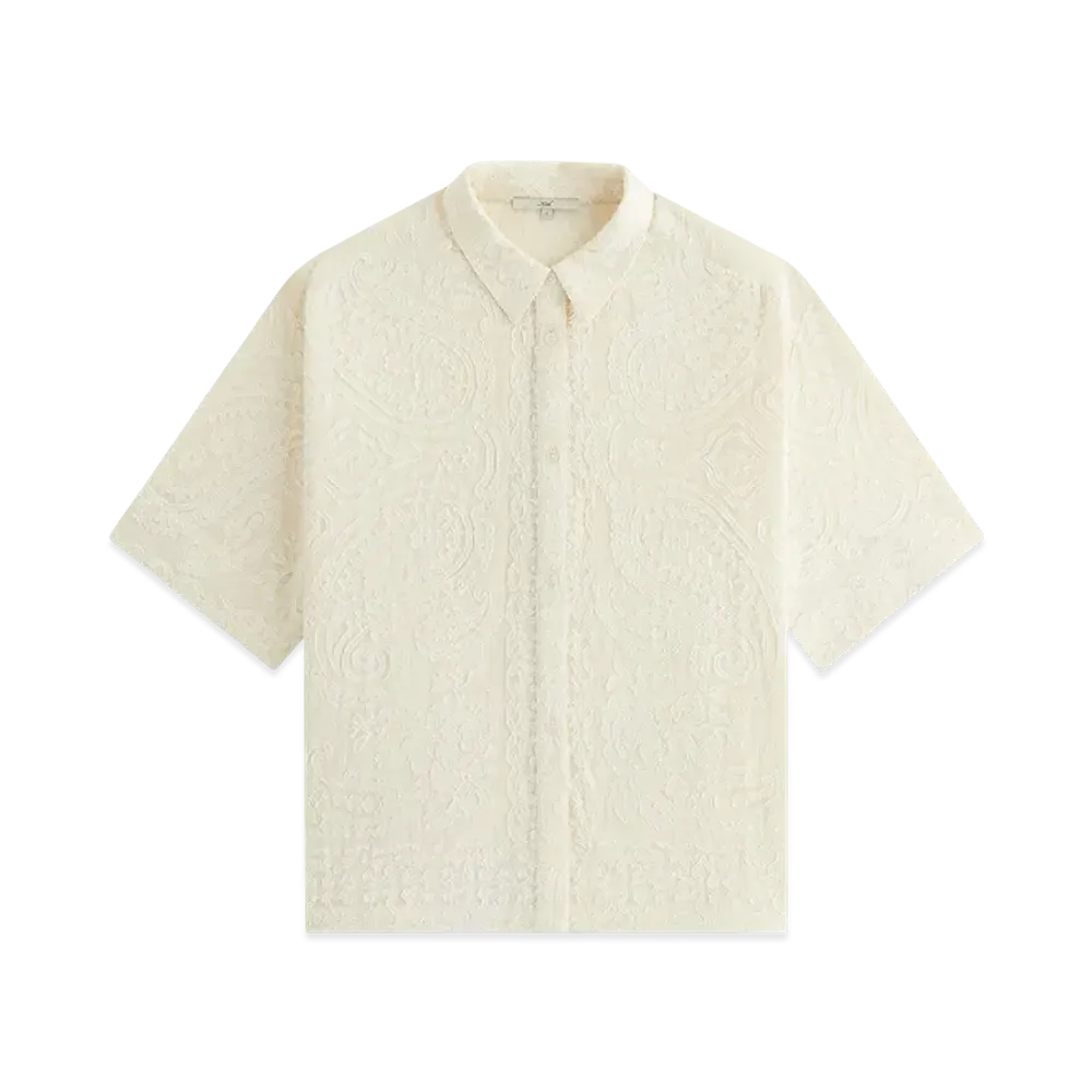 Kith Women Mari Paisley Gauze Shirt "Waffle"