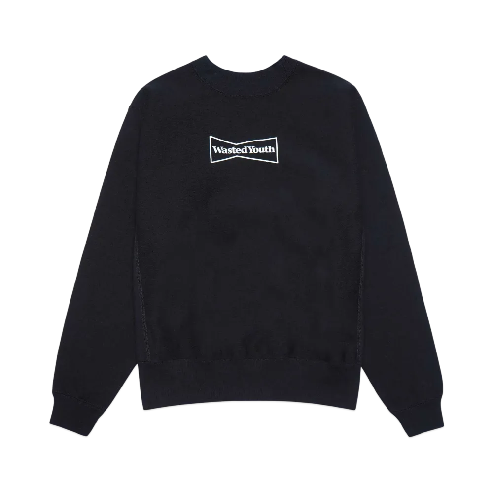 Wasted Youth Sweatshirt #2 OTSUMO PLAZA EXCLUSIVE ITEM "Black" / VERDY