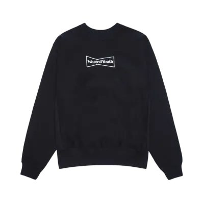 Wasted Youth Sweatshirt #2 OTSUMO PLAZA EXCLUSIVE ITEM "Black" / VERDY