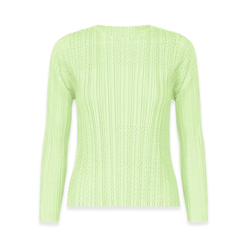 PLEATS PLEASE ISSEY MIYAKE A-Poc Flicker "White Green"