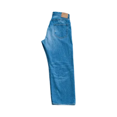 Ron Herman Recycled Cotton Used Wide Denim Pants "Blue"