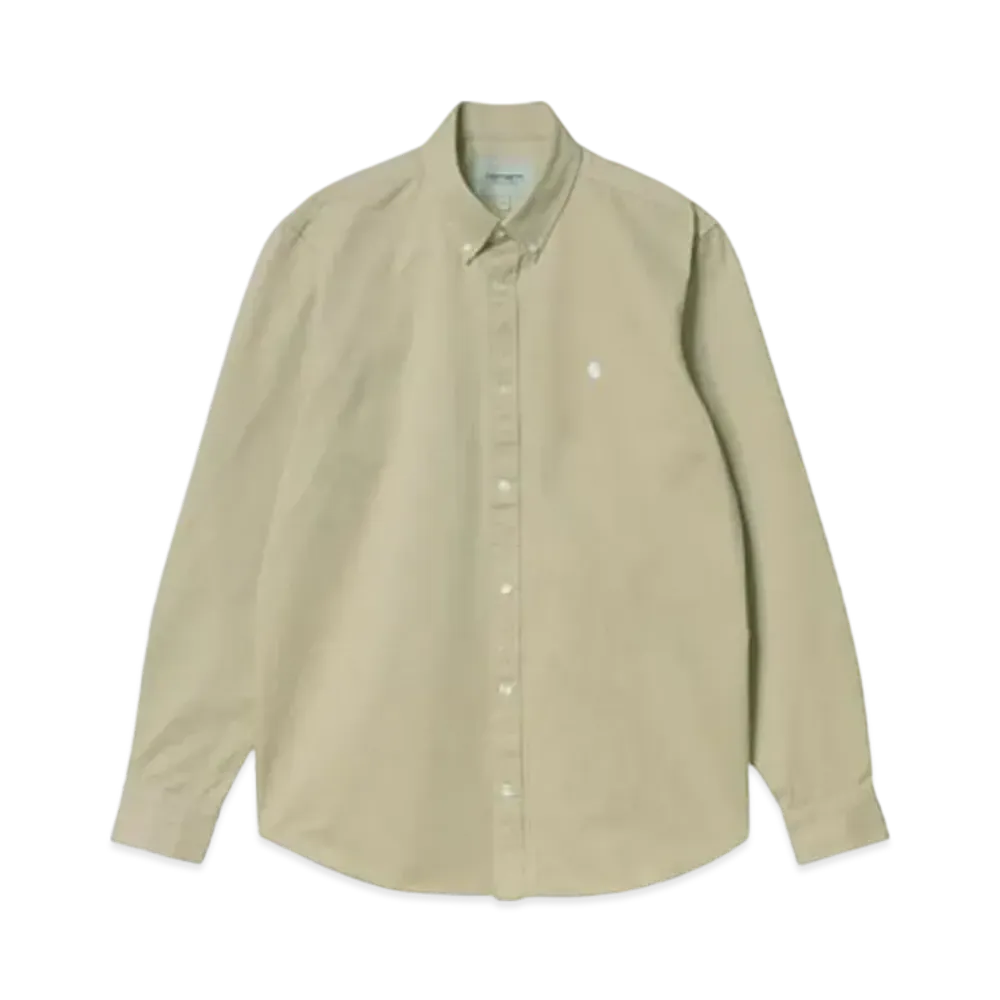 Carhartt WIP Long Sleeve Madison Shirt "Wall/White Beige"