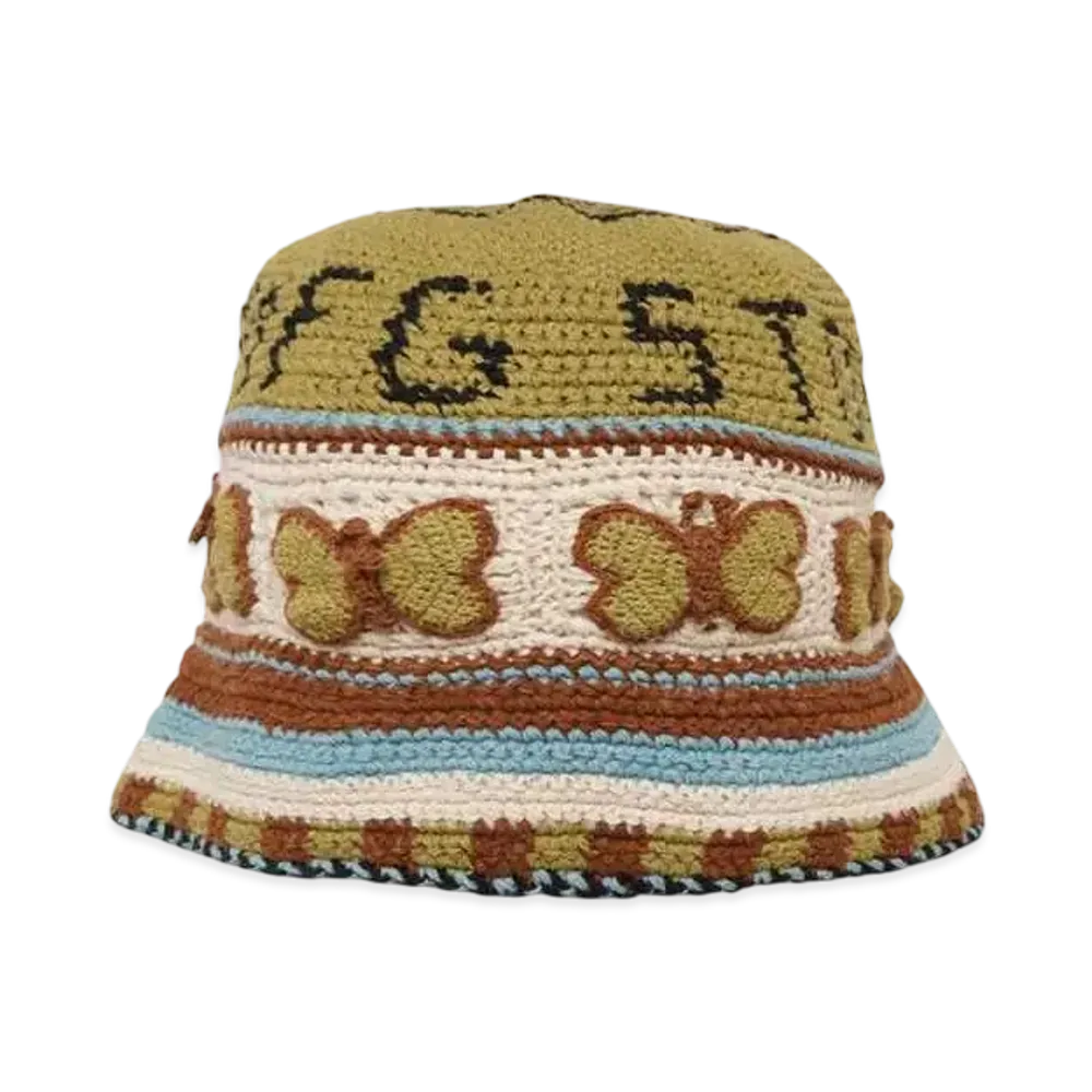 STORY mfg. BREW HAT "OLIVE BUTTERFLY"