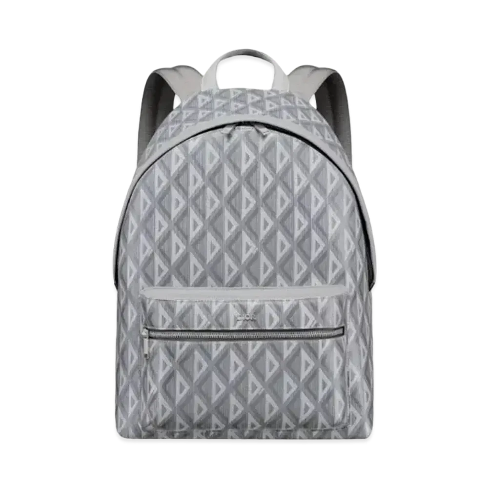 Dior Rider Backpack CD Diamond Canvas Smooth Calfskin "Gray"